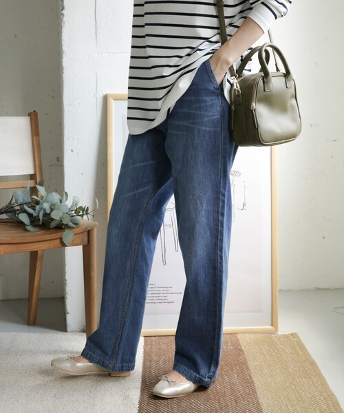 URBAN RESEARCH DOORS(アーバンリサーチドアーズ)の「デニムワイドパンツ(その他・レディース・INDIGO/ONE WASH・36/38/40)」の11枚目の写真