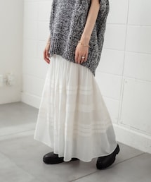 mystic | ランダムタックロングスカート(スカート)