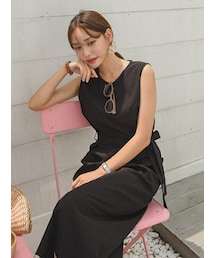 EVERY NANA | ダーリング袖なしジャンプスーツ(つなぎ/オールインワン)