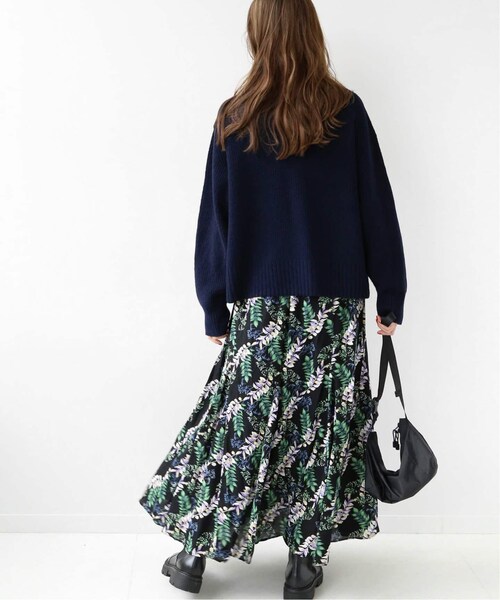 JOURNAL STANDARD relume(ジャーナルスタンダード レリューム)の「《追加予約2》ブラックフローラルマーメイドスカート◆(スカート・グリーン/(030)/フリー/在庫あり)」の12枚目の写真