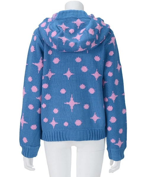 Ne-net（ネネット）の「夢いっぱいニット / コート（ジャケット/アウター・レディース・off white/blue/navy・02）」の4枚目の写真