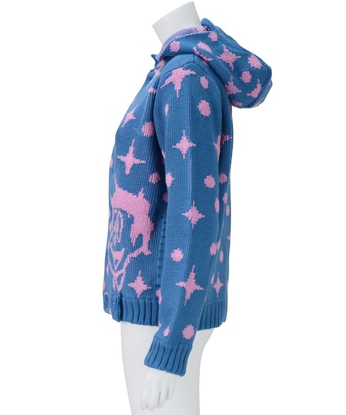 Ne-net（ネネット）の「夢いっぱいニット / コート（ジャケット/アウター・レディース・off white/blue/navy・02）」の6枚目の写真