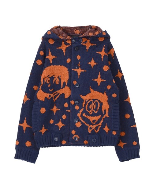 Ne-net（ネネット）の「夢いっぱいニット / コート（ジャケット/アウター・レディース・off white/blue/navy・02）」の8枚目の写真