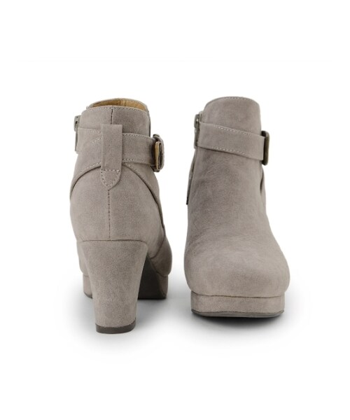 MAJESTIC LEGON(マジェスティックレゴン)の「【予約】♭クロスベルトブーツ(シューズ・レディース・ベージュ/ブラウン/グレー/ブラック・S(約22.0~23.0cm)/M(約23.0~24.0cm)/L(約24.0~25.0cm))」の4枚目の写真