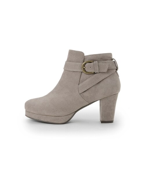 MAJESTIC LEGON(マジェスティックレゴン)の「【予約】♭クロスベルトブーツ(シューズ・レディース・ベージュ/ブラウン/グレー/ブラック・S(約22.0~23.0cm)/M(約23.0~24.0cm)/L(約24.0~25.0cm))」の5枚目の写真