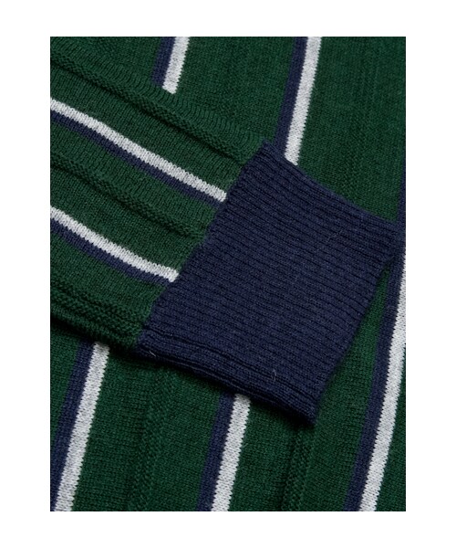 w closet（ダブルクローゼット）の「12Gストライプハイネックプルオーバー（トップス・レディース・グレー/グリーン/ブラック・FREE）」の8枚目の写真