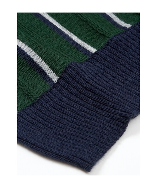 w closet（ダブルクローゼット）の「12Gストライプハイネックプルオーバー（トップス・レディース・グレー/グリーン/ブラック・FREE）」の10枚目の写真