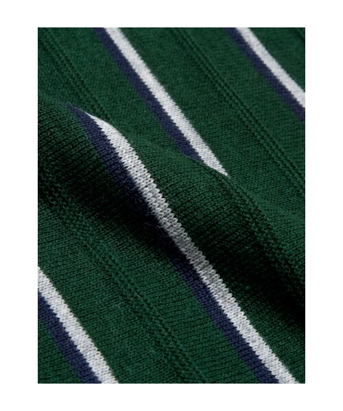 w closet（ダブルクローゼット）の「12Gストライプハイネックプルオーバー（トップス・レディース・グレー/グリーン/ブラック・FREE）」の9枚目の写真