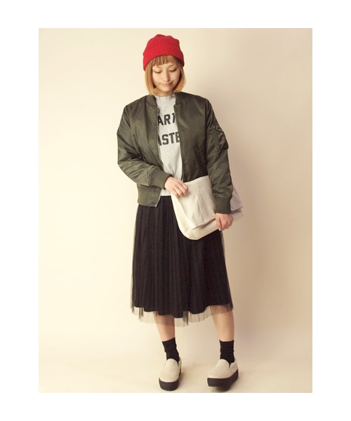 w closet（ダブルクローゼット）の「MA-1ブルゾン（トップス・レディース・カーキ/ネイビー・FREE）」の11枚目の写真