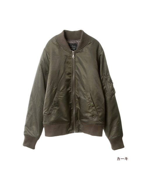 w closet（ダブルクローゼット）の「MA-1ブルゾン（トップス・レディース・カーキ/ネイビー・FREE）」の2枚目の写真