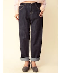 w closet | 10ozスラブインディゴデニムボーイフレンドパンツ(パンツ)