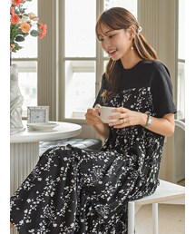 EVERY NANA | ストリング付きフラワーワンピース(ドレス)