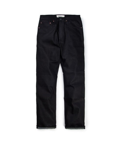 LEATA(リータ)の「LEATA COATING DENIM STRAIGHT PANTS BLACK(その他・メンズ・기타・M/L/XL)」の1枚目の写真