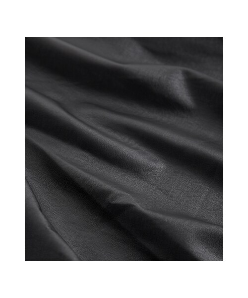 gracegift(グレースギフト)の「復古俏妞 韓國後拉鍊及膝皮傘裙(スカート・レディース・黑・S)」の3枚目の写真