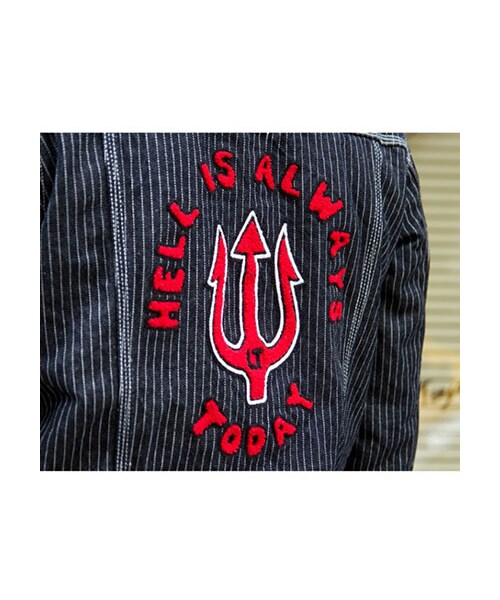 LEATA(リータ)の「LEATA "H.I.A.T." PIN STRIPED DENIM WORK JACKET(ジャケット/アウター・メンズ・기타・M/L/XL)」の3枚目の写真