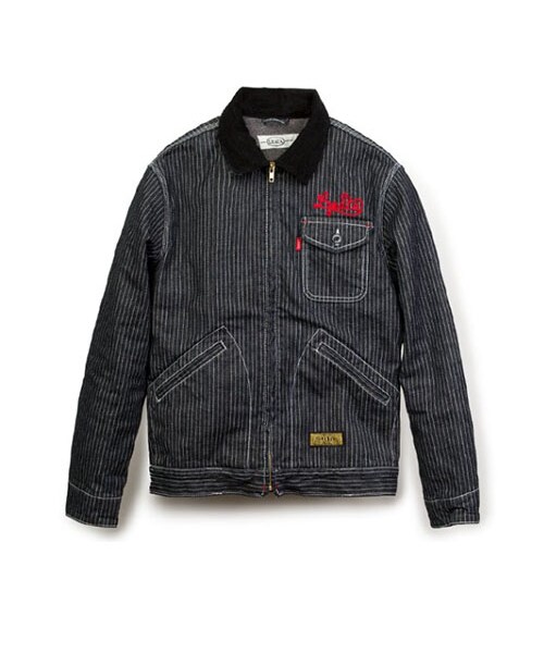 LEATA(リータ)の「LEATA "H.I.A.T." PIN STRIPED DENIM WORK JACKET(ジャケット/アウター・メンズ・기타・M/L/XL)」の1枚目の写真