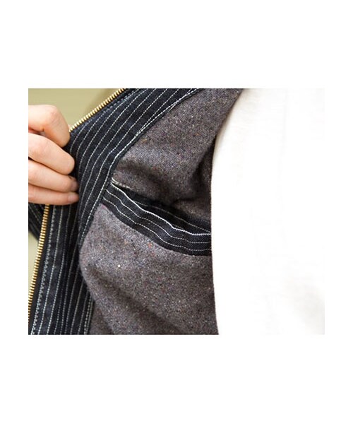 LEATA(リータ)の「LEATA "H.I.A.T." PIN STRIPED DENIM WORK JACKET(ジャケット/アウター・メンズ・기타・M/L/XL)」の4枚目の写真