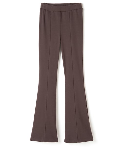 GRL（グレイル）の「リブフレアパンツ（その他パンツ・レディース・ブラック/ブラウン/アイボリー・S）」の3枚目の写真