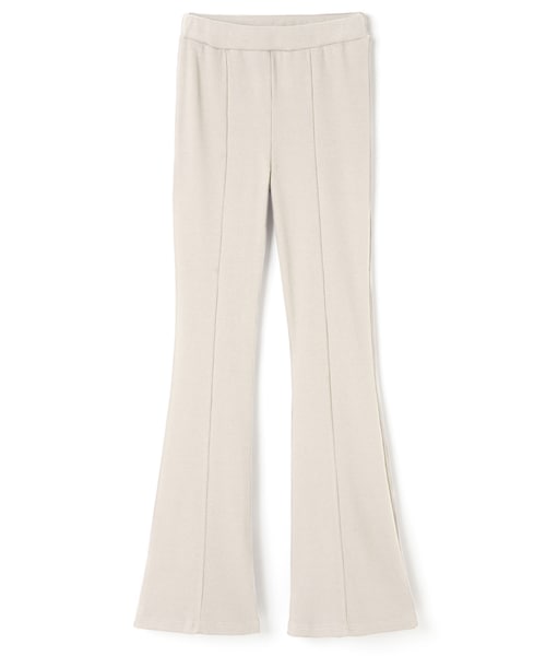 GRL（グレイル）の「リブフレアパンツ（その他パンツ・レディース・ブラック/ブラウン/アイボリー・S）」の2枚目の写真