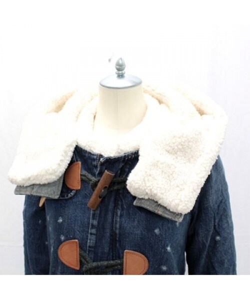 RNA（アールエヌエー）の「デニム裏ボアダッフルコート（ジャケット/アウター・レディース・ヴィンテージブルー(淡)/ヴィンテージブルー(濃)・M）」の5枚目の写真