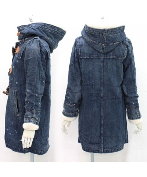 RNA（アールエヌエー）の「デニム裏ボアダッフルコート（ジャケット/アウター・レディース・ヴィンテージブルー(淡)/ヴィンテージブルー(濃)・M）」の4枚目の写真
