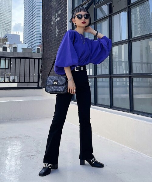 PAGEBOY（ページボーイ）の「【WEB先行予約】オニスリーブLS（トップス・レディース・オフホワイト/ブラック/グレージュ/グリーン/アクア・F）」の16枚目の写真