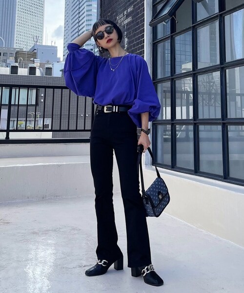 PAGEBOY（ページボーイ）の「【WEB先行予約】オニスリーブLS（トップス・レディース・オフホワイト/ブラック/グレージュ/グリーン/アクア・F）」の17枚目の写真