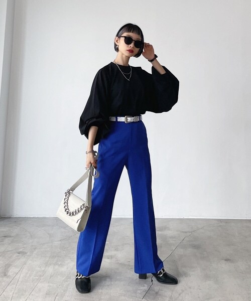 PAGEBOY（ページボーイ）の「【WEB先行予約】オニスリーブLS（トップス・レディース・オフホワイト/ブラック/グレージュ/グリーン/アクア・F）」の12枚目の写真