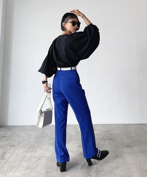 PAGEBOY（ページボーイ）の「【WEB先行予約】オニスリーブLS（トップス・レディース・オフホワイト/ブラック/グレージュ/グリーン/アクア・F）」の13枚目の写真