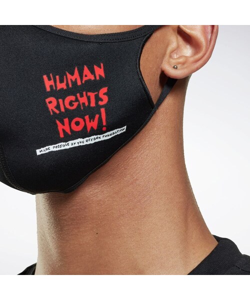 Reebok(リーボック)の「ヒューマンライツ・ナウ! / Human Rights Now! リーボック フェイス カバー 3枚組 / Reebok Face Cover 3-Pack(アクセサリー・ブラック(HC4180)・M/L)」の2枚目の写真