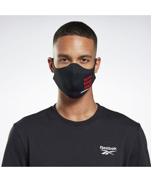 Reebok(リーボック)の「ヒューマンライツ・ナウ! / Human Rights Now! リーボック フェイス カバー 3枚組 / Reebok Face Cover 3-Pack(アクセサリー・ブラック(HC4180)・M/L)」の3枚目の写真
