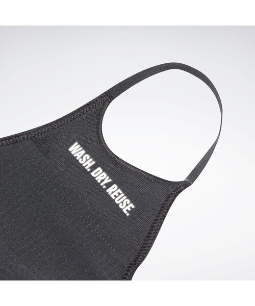 Reebok(リーボック)の「ヒューマンライツ・ナウ! / Human Rights Now! リーボック フェイス カバー 3枚組 / Reebok Face Cover 3-Pack(アクセサリー・ブラック(HC4180)・M/L)」の8枚目の写真