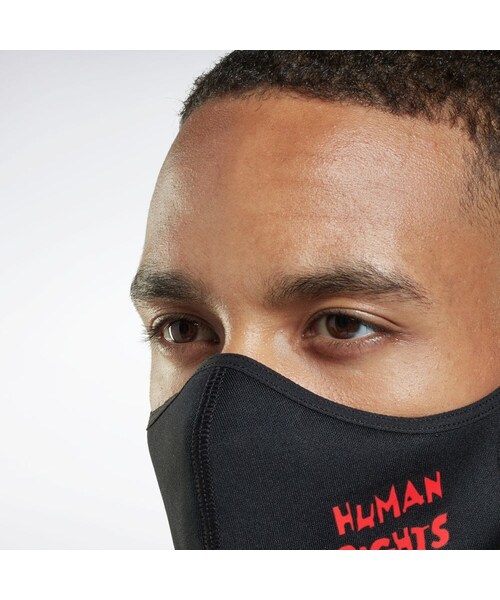 Reebok(リーボック)の「ヒューマンライツ・ナウ! / Human Rights Now! リーボック フェイス カバー 3枚組 / Reebok Face Cover 3-Pack(アクセサリー・ブラック(HC4180)・M/L)」の7枚目の写真