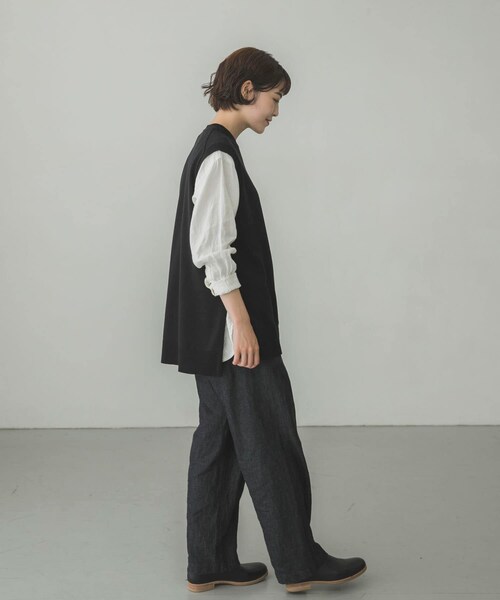 かぐれ(カグレ)の「コットンデニムイージーパンツ(その他・レディース・NATURAL/INDIGO・FREE)」の7枚目の写真