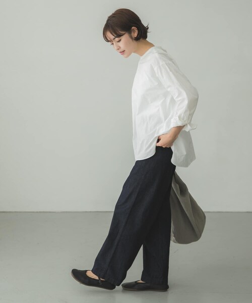 かぐれ(カグレ)の「コットンデニムイージーパンツ(その他・レディース・NATURAL/INDIGO・FREE)」の17枚目の写真
