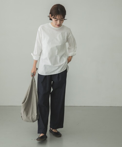 かぐれ(カグレ)の「コットンデニムイージーパンツ(その他・レディース・NATURAL/INDIGO・FREE)」の14枚目の写真