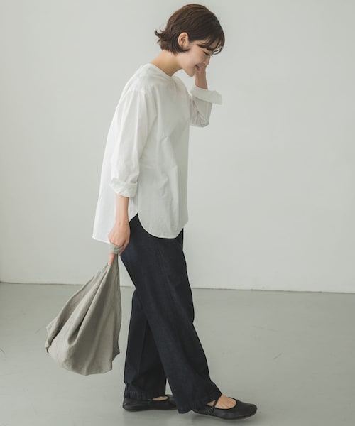 かぐれ(カグレ)の「コットンデニムイージーパンツ(その他・レディース・NATURAL/INDIGO・FREE)」の15枚目の写真