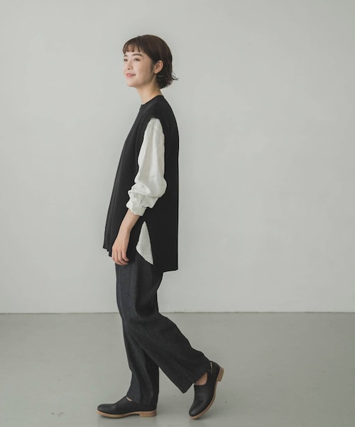 かぐれ(カグレ)の「コットンデニムイージーパンツ(その他・レディース・NATURAL/INDIGO・FREE)」の6枚目の写真