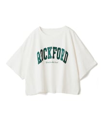 GRL | カレッジロゴサイドスリットショート丈Tシャツ(シャツ/ブラウス)