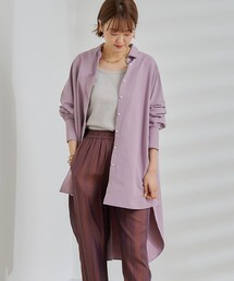 DouDou | バックロングオーバーシャツ(シャツ/ブラウス)