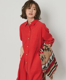 RIVE DROITE | 【幅広い雰囲気を楽しめる】細コールシャツワンピース(ワンピース)