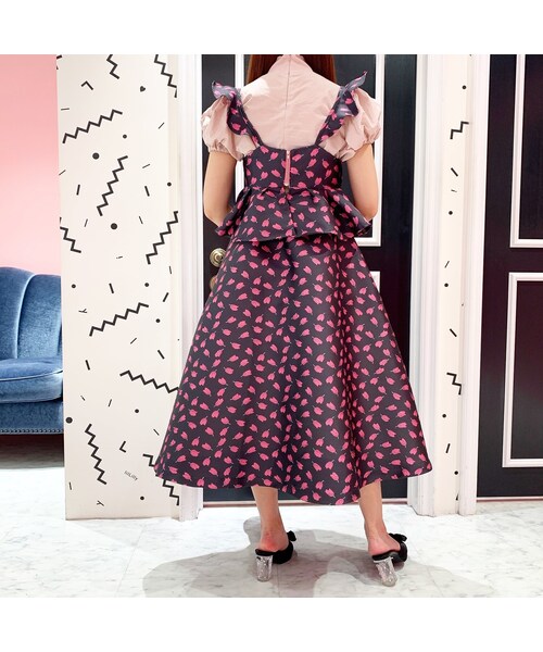 lilLilly（リルリリー）の「チューリップジャガードトップス（トップス・レディース・PINK/RED）」の11枚目の写真