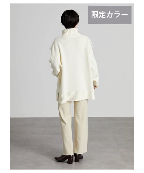 AMERICAN HOLIC（アメリカンホリック）の「センタータックニットパンツ（パンツ・アイボリー/キャメル/ブラック・S/M/L）」の22枚目の写真