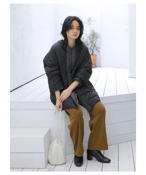 AMERICAN HOLIC（アメリカンホリック）の「センタータックニットパンツ（パンツ・アイボリー/キャメル/ブラック・S/M/L）」の13枚目の写真