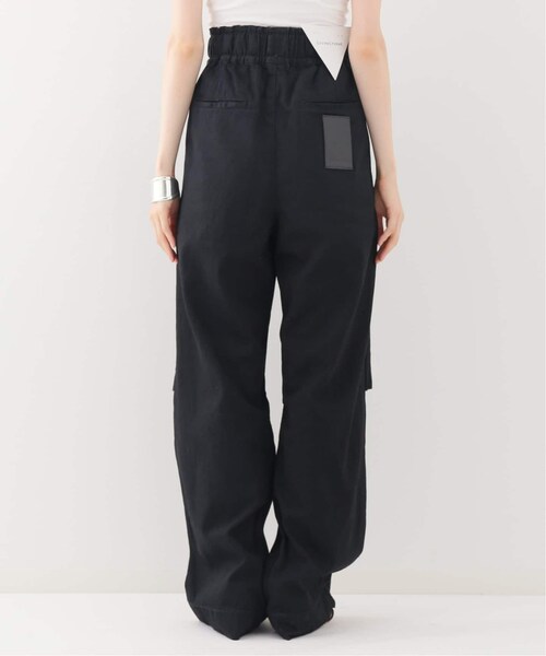 livingtone relaxed open knee denim pants 
