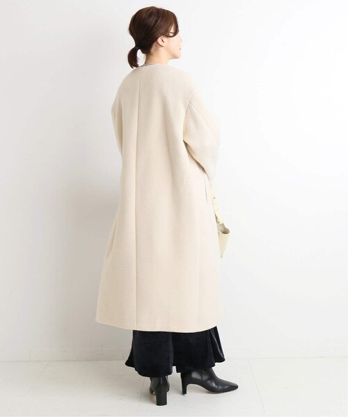 IENA（イエナ）の「ラムウールノーカラーロングコート◆（その他・グレー/34/36/38）」の21枚目の写真