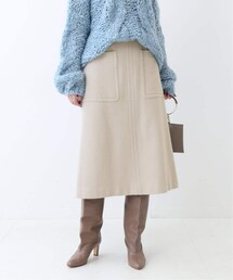 Spick & Span（スピックアンドスパン）の「ビーバーメルトントラペーズスカート◆（その他）」