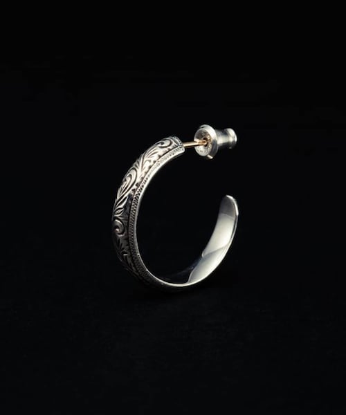 Engraved Hoop Earring (Single)
