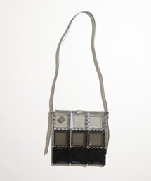 STUDIOUS | ラインシロップショルダーバッグ 06BP021GR(ハンドバッグ)