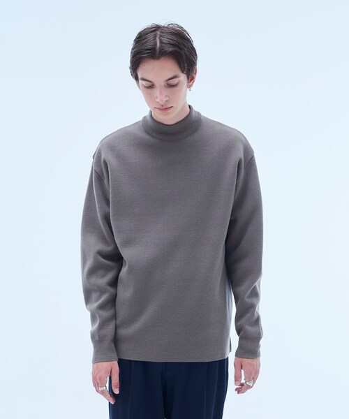 UNITED TOKYO（ユナイテッドトウキョウ）の「〈21AW先行予約〉ウールミラノリブモックネック（ニット/セーター・メンズ・O.WHT/BLK/G.BGE/ORG/YLW・1/2/3）」の3枚目の写真